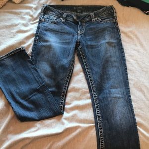Low-Rise Bootcut Jeans